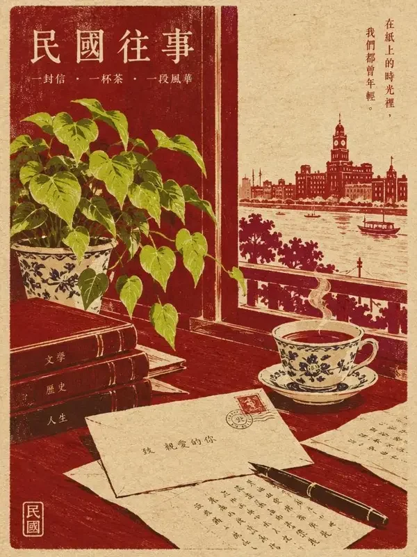 《民国旧梦：红枣信笺》短剧封面 - 民国传奇